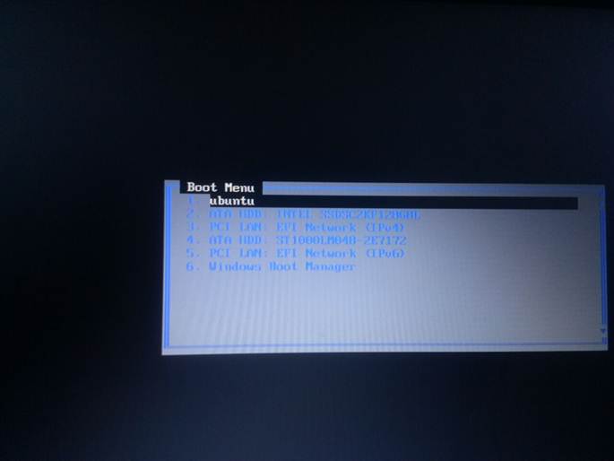 boot menu解决方法