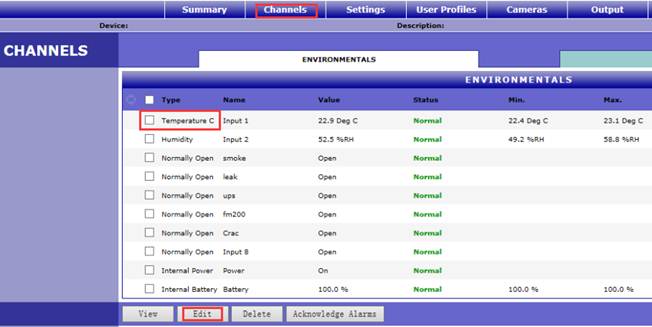 Sensaphone IMS-1000触发报警设置