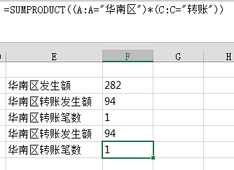 Excel多条件汇总
