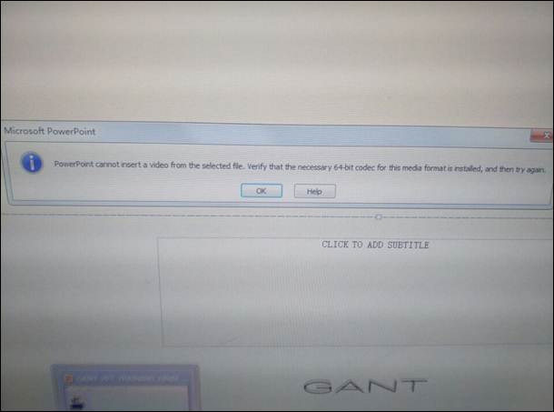 PPT中不能播放视频