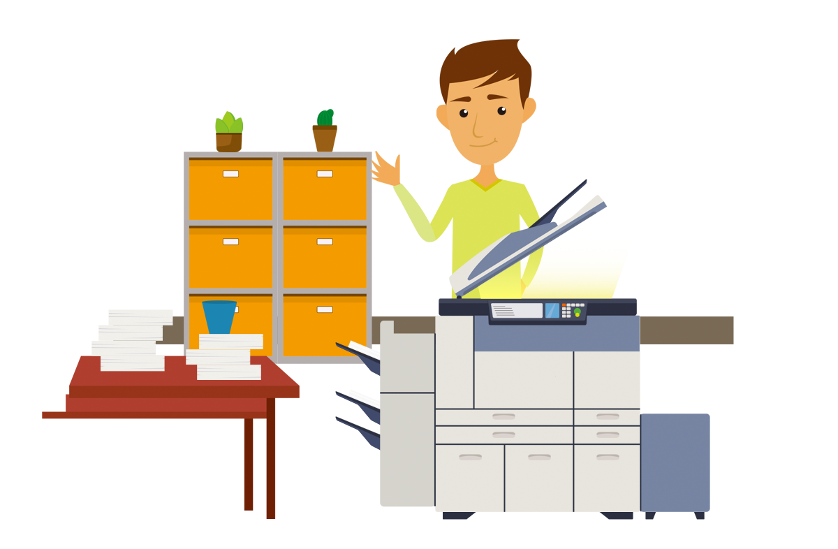 办公室打印机男士办公.png